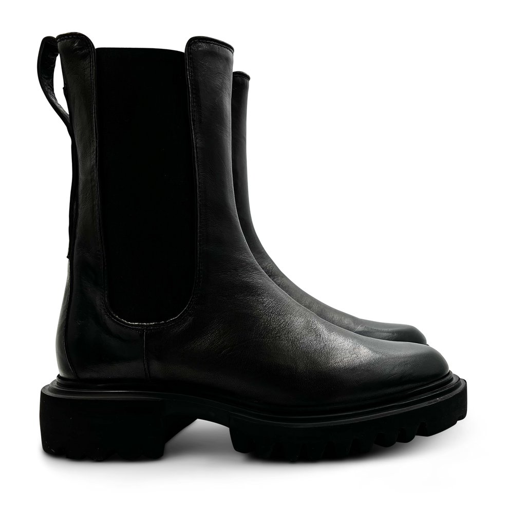 Toby Mid EVA Sole Chelsea Boot Washed in Black