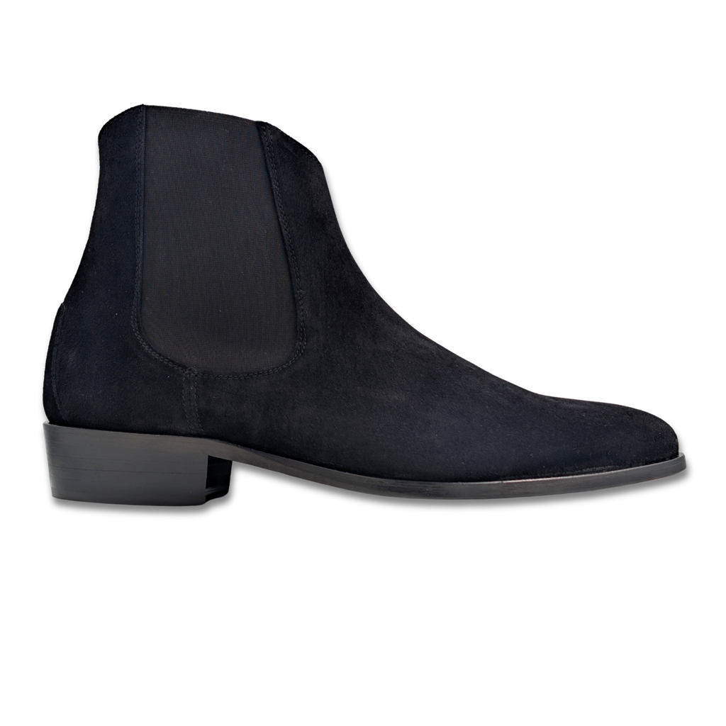 Chelsea Cowboy in Black Suede