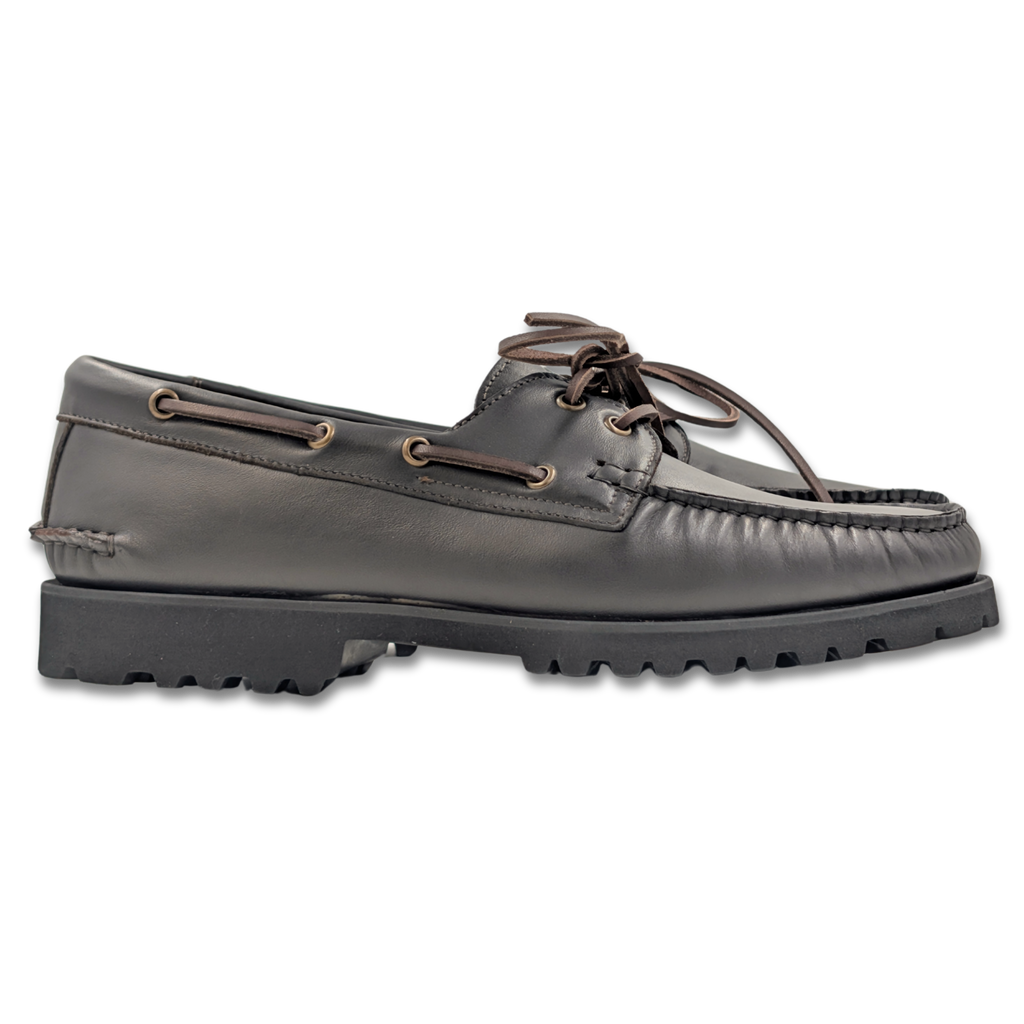 Mr. Boaty in Dark Chocolate Leather with a Micro EVA Commando Sole
