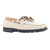 Mr. Boaty in Off-White Leather with a Micro EVA Commando Sole
