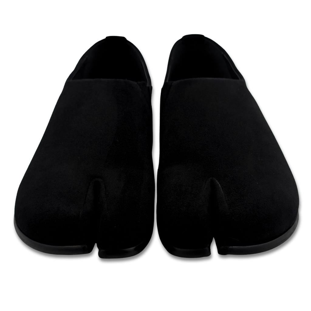 YU BE Black Suede Slip