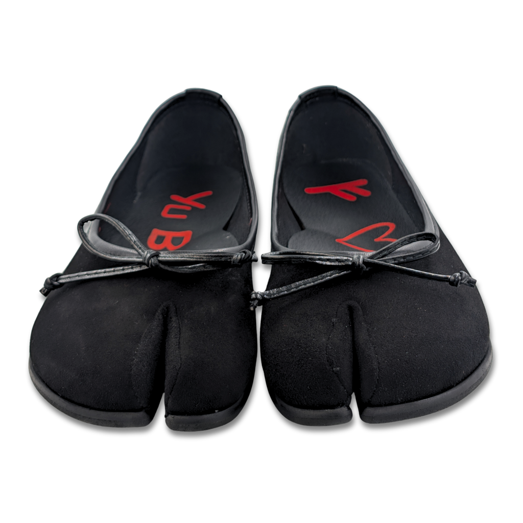 YU BE Black Suede Pump