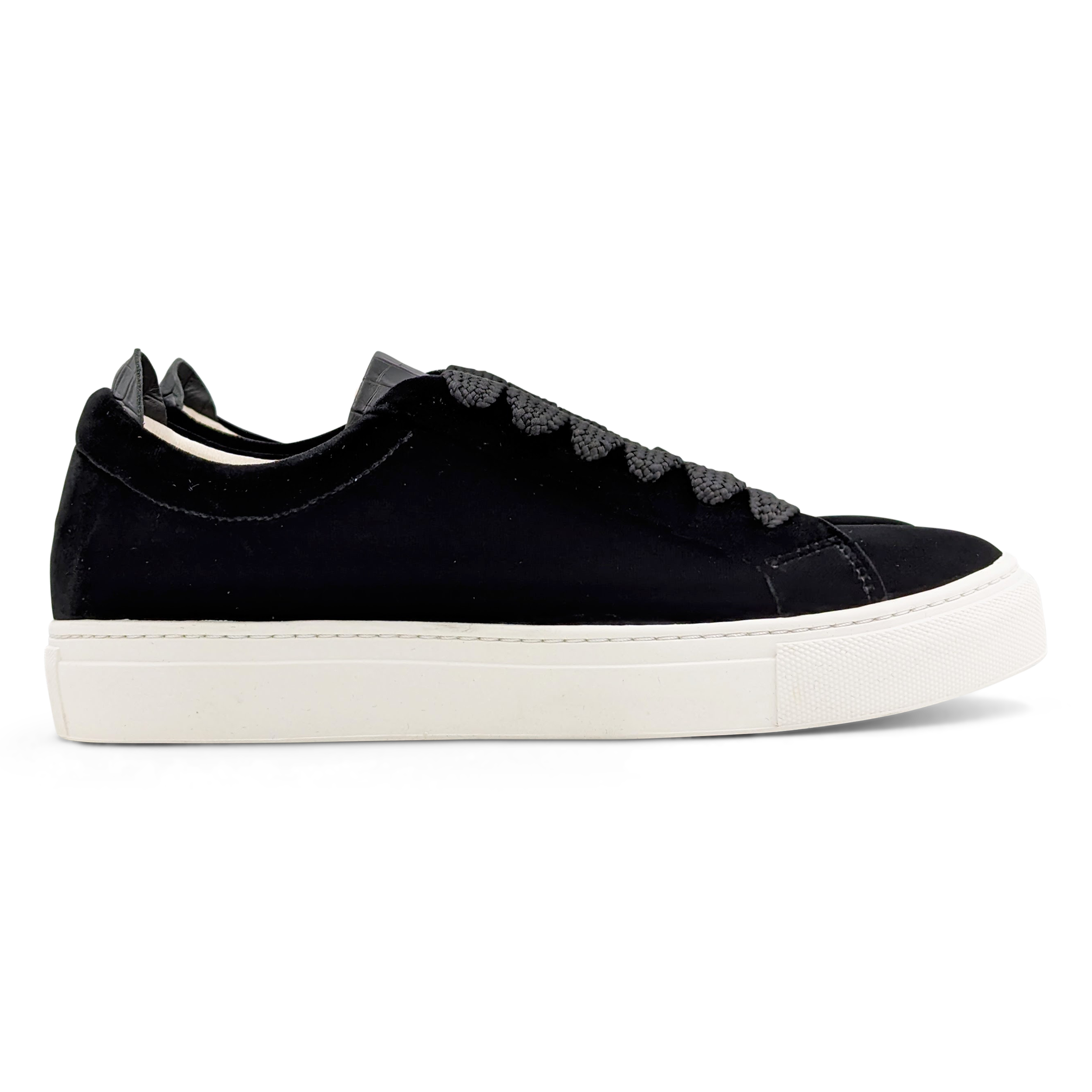 Black velvet trainers womens hotsell