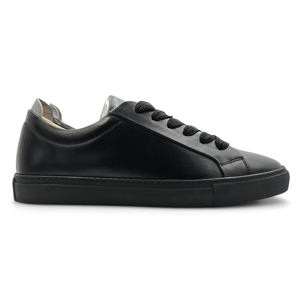 Lennon Sneaker in Black with Silver Details