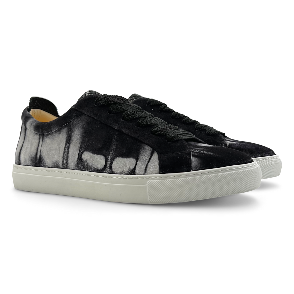 Lennon Sneaker in Black Tie-Dye – Justin Deakin