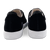 Lennon Sneaker in Black Velvet  and White Sole